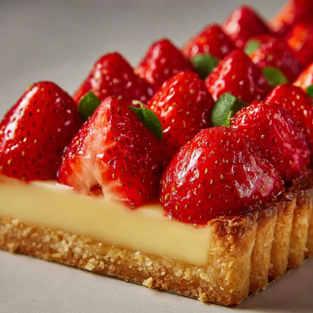 Traditional French Strawberry Tart Recipe - Recipe Image