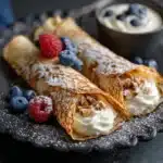 Cheesecake Crepe Roll-Ups Recipe