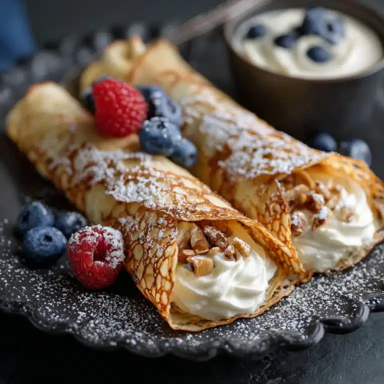 Cheesecake Crepe Roll-Ups Recipe