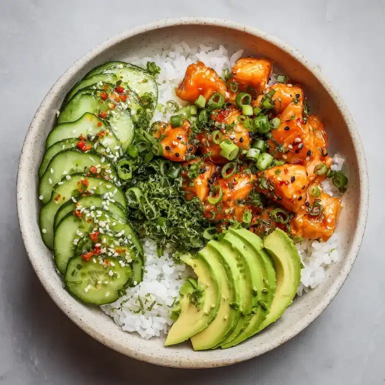 Spicy Salmon Rice Bowl Recipe