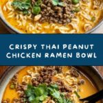 Crispy Thai Peanut Chicken Ramen Recipe