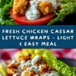 Chicken Caesar Salad Lettuce Wrap Recipe
