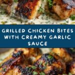 Grilled Chicken Bites with Creamy Garlic Sauce Recipe