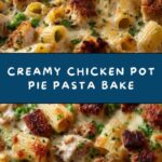 Creamy Chicken Pot Pie Pasta Bake Recipe