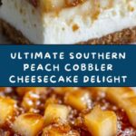 Southern Peach Cobbler Cheesecake Recipe