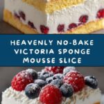 No-Bake Victoria Sponge Mousse Slice Recipe