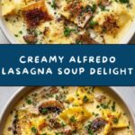 Creamy Alfredo Lasagna Soup Recipe