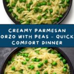 Creamy Parmesan Orzo with Peas Recipe