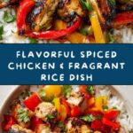 Spiced Chicken with Fragrant Rice and Colorful Vegetables Recipe