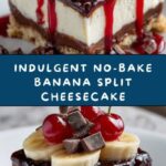 No-Bake Banana Split Cheesecake Recipe