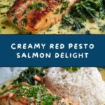 Salmon in Creamy Red Pesto Sauce Recipe