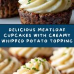 Meatloaf Cupcakes with Whipped Potato Topping Recipe