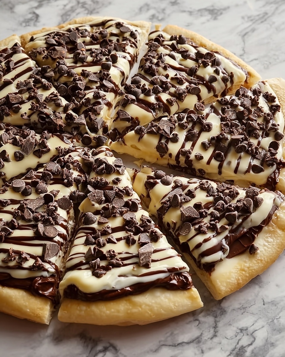 Chocolate Chip Dessert Pizza Recipe - Recipe Image