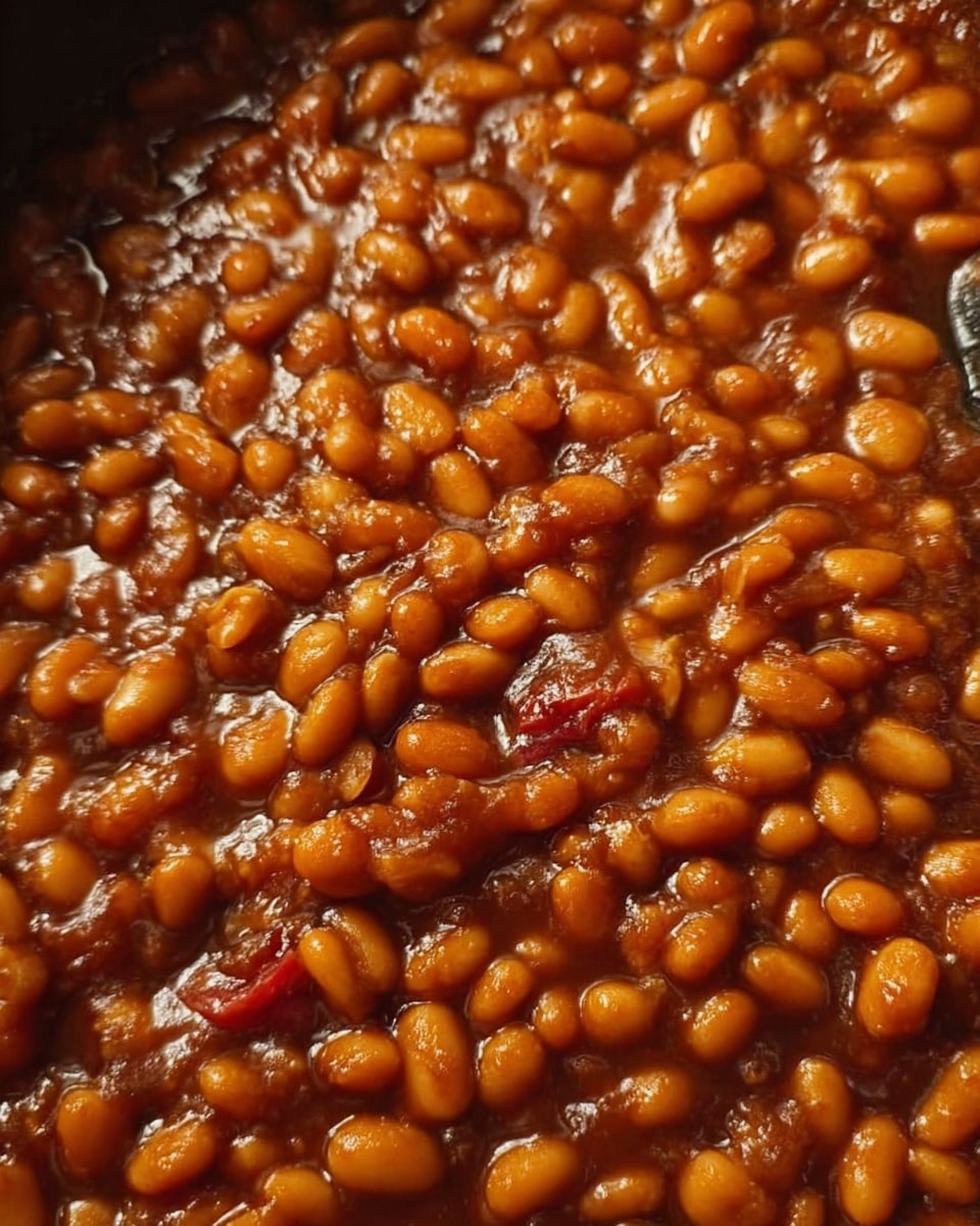 Saucy Smoky Baked Beans Recipe - Recipe Image