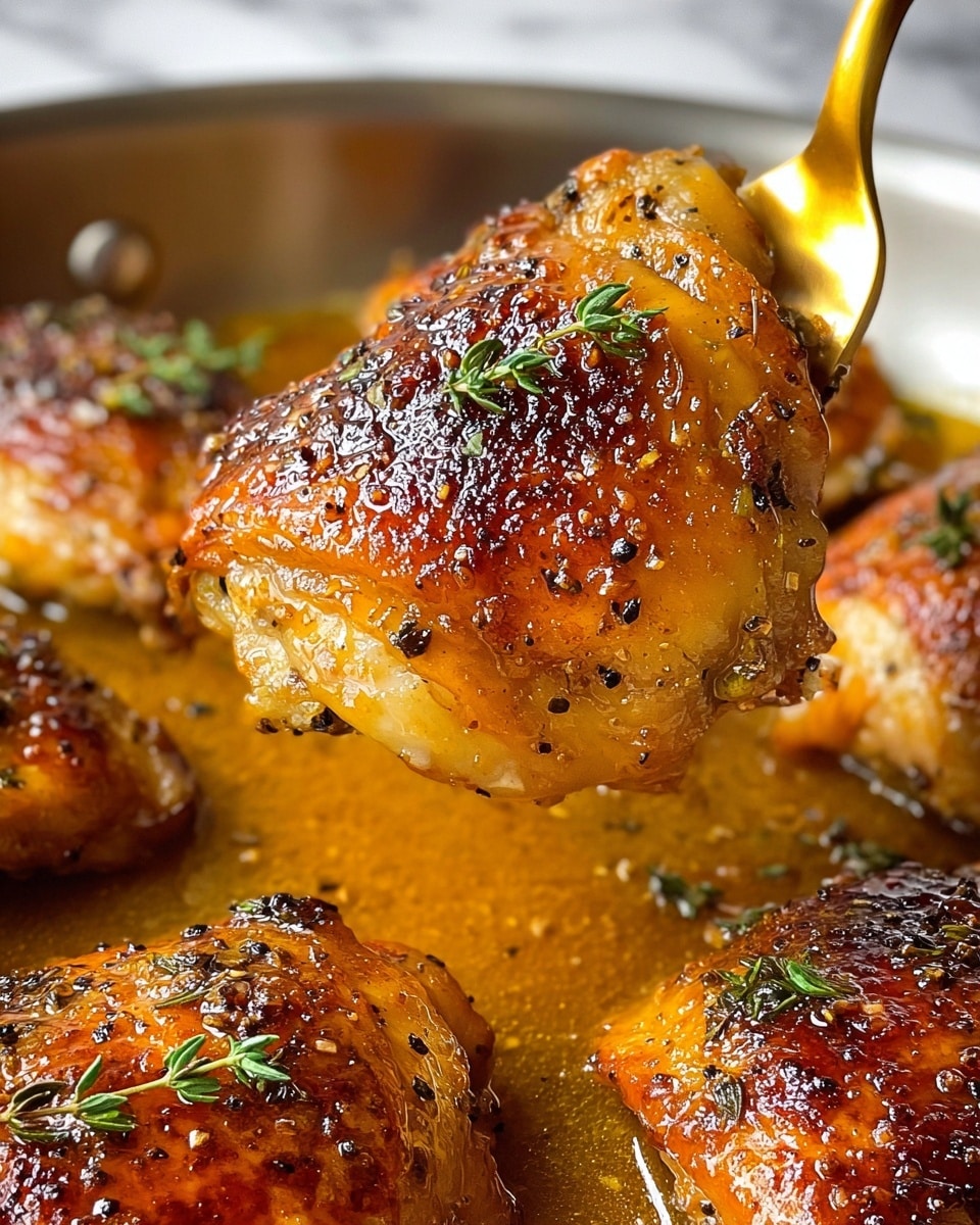 Honey Mustard Baked Chicken Thighs Recipe - Recipe Image