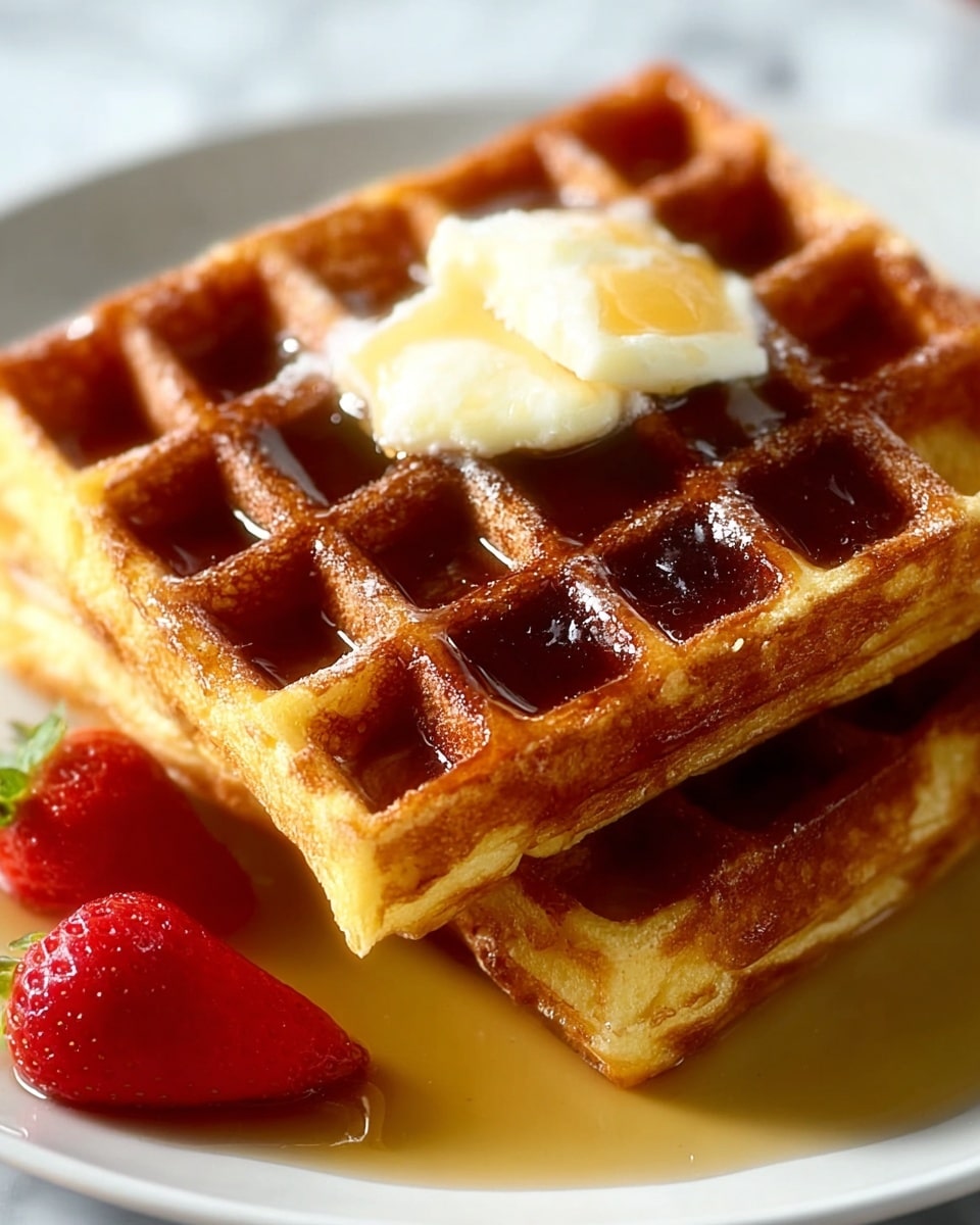 Old-Fashioned Pound Cake Waffles Recipe - Recipe Image