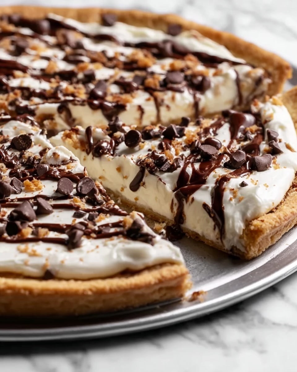 Deep Dish Cookie Dough Cheesecake Pizza Recipe - Recipe Image