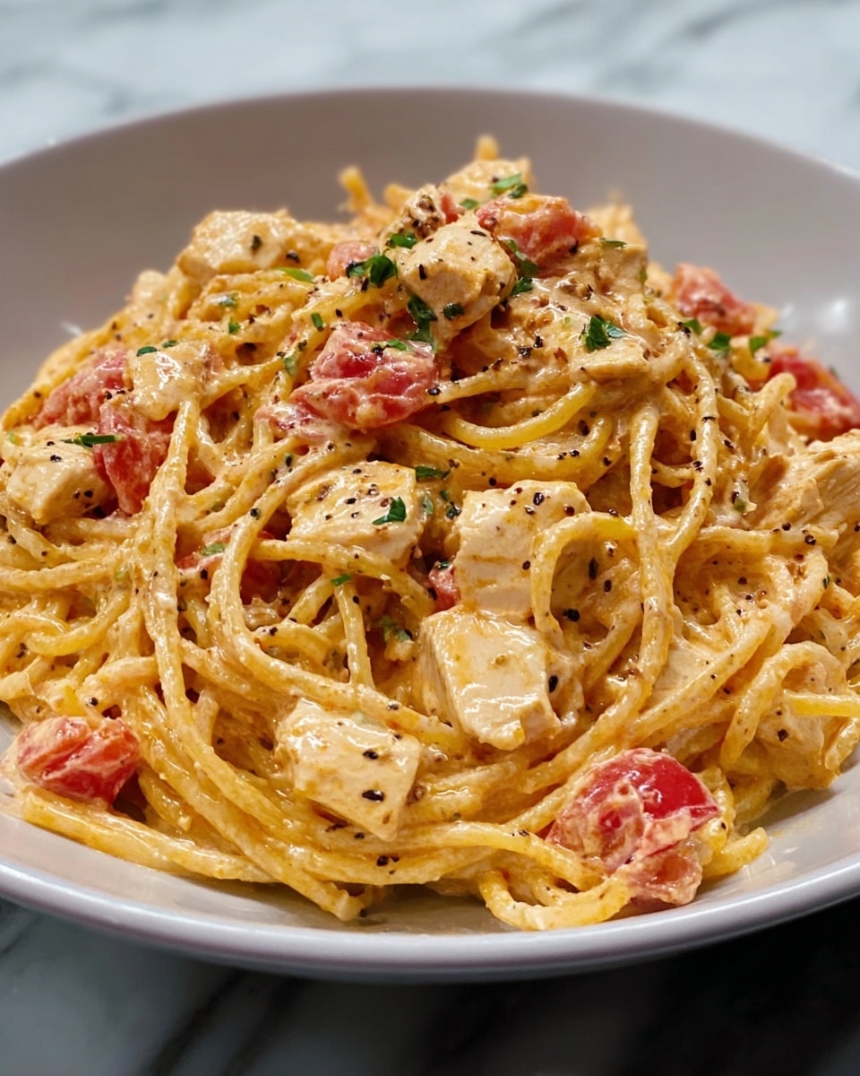 Easy Crockpot Chicken Spaghetti Recipe - Recipe Image