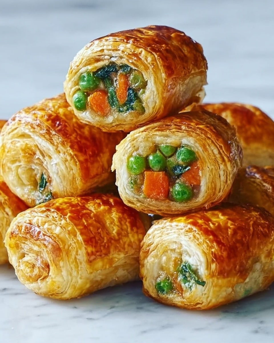 Cheesy Baked Vegetable Rolls Recipe - Recipe Image