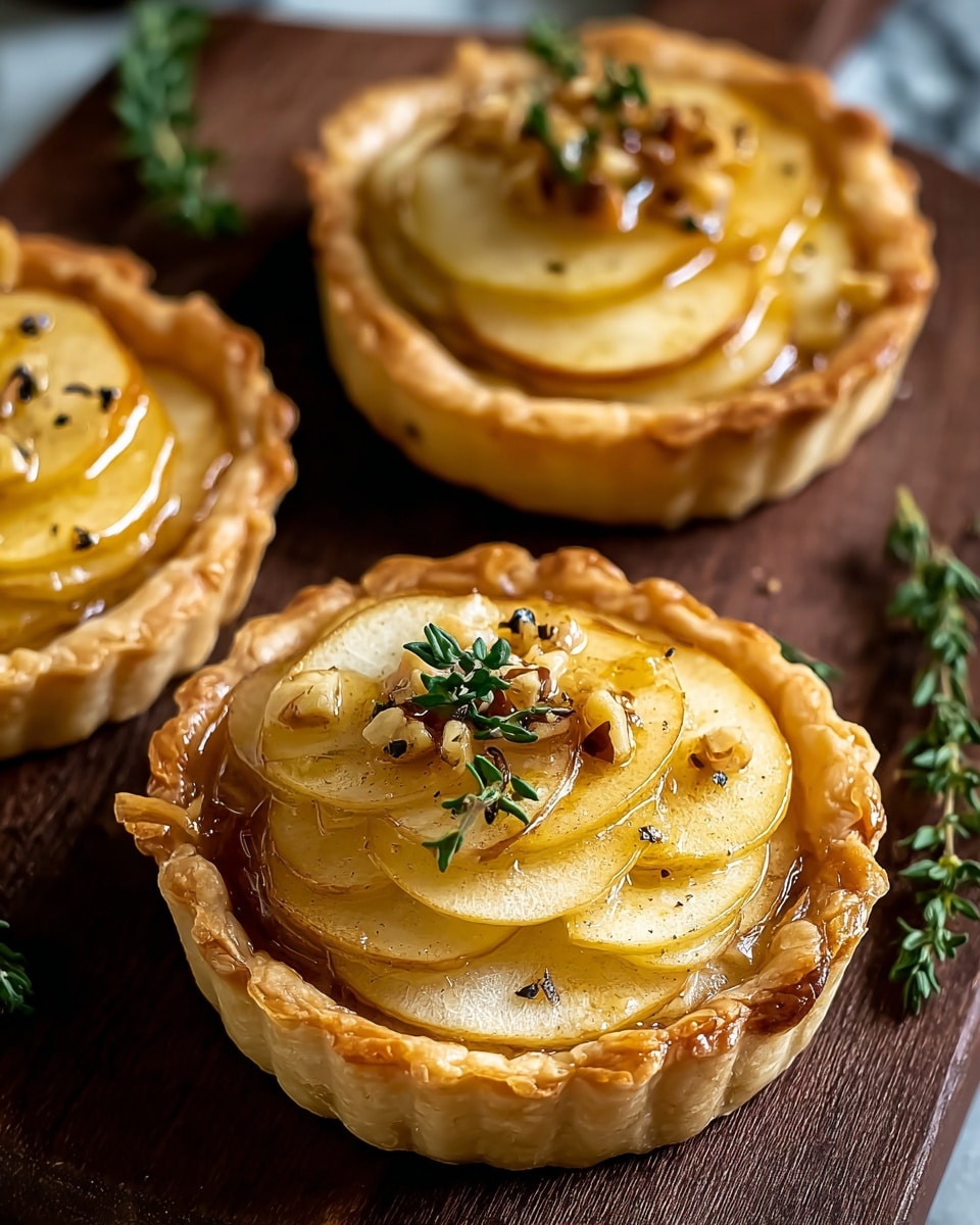 Apple, Brie, and Honey Tarts Recipe - Recipe Image