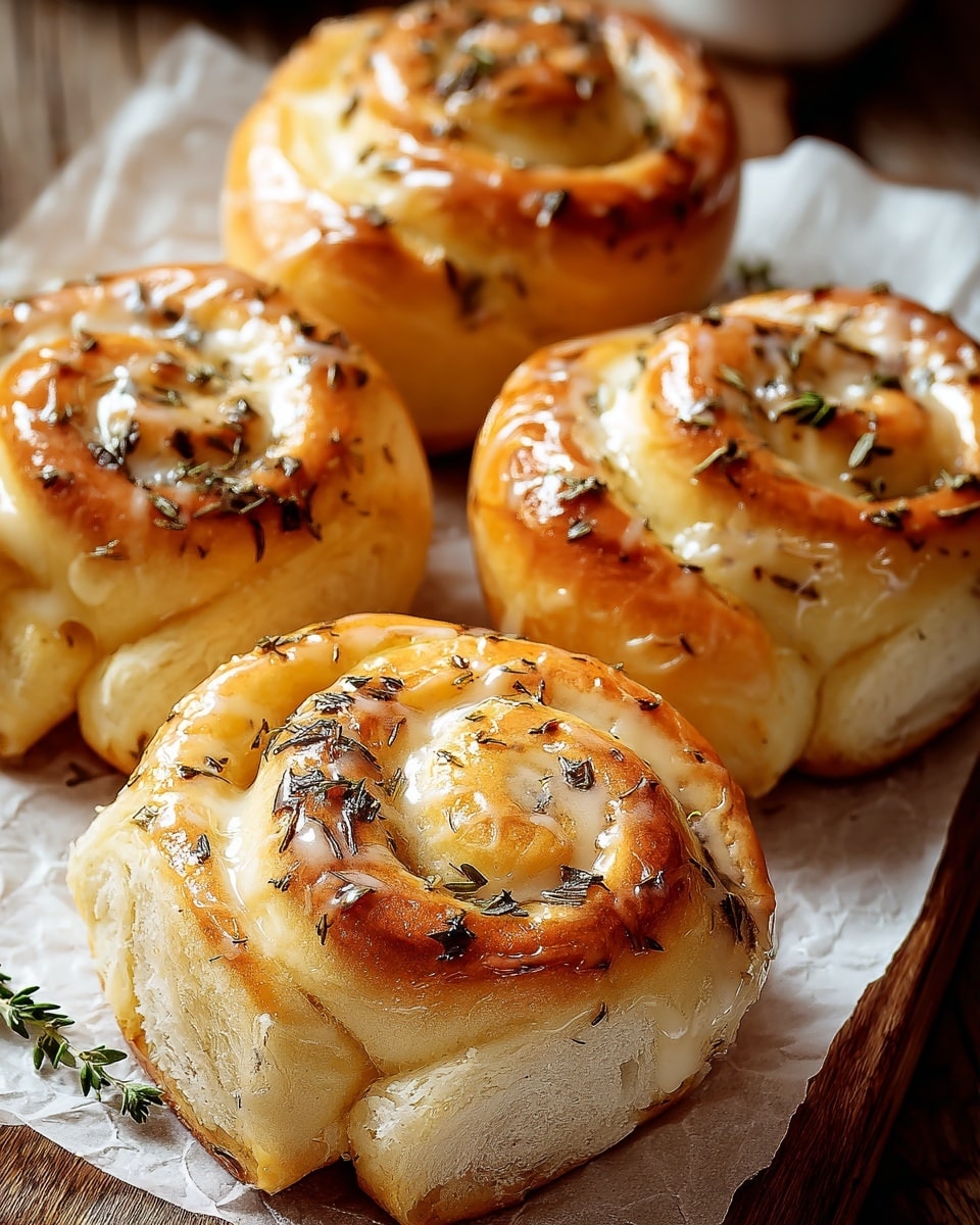 Salted Sage Honey Butter Brioche Rolls Recipe - Recipe Image