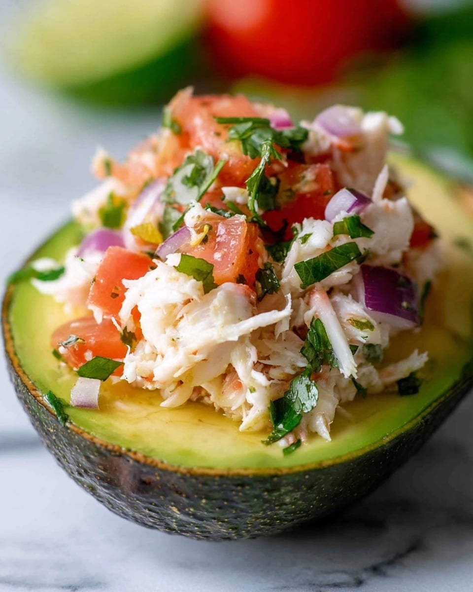 Crab Stuffed Avocados Recipe - Recipe Image