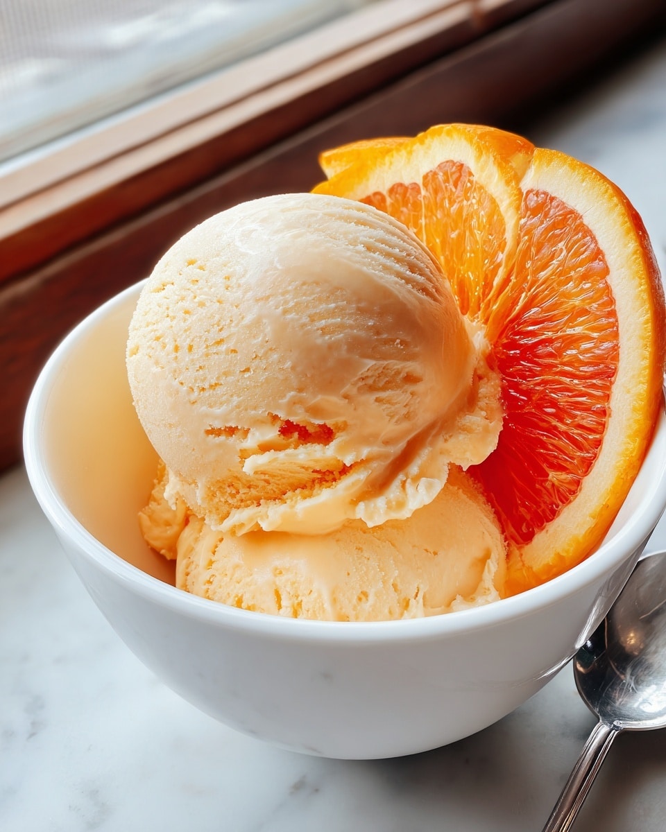 Orange Ice Cream Recipe - Recipe Image