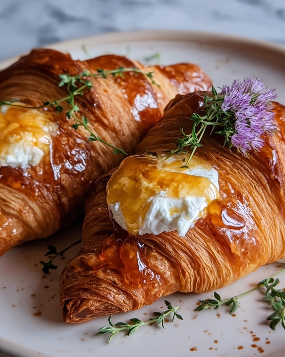Whipped Ricotta & Burnt Honey Croissants Recipe - Recipe Image