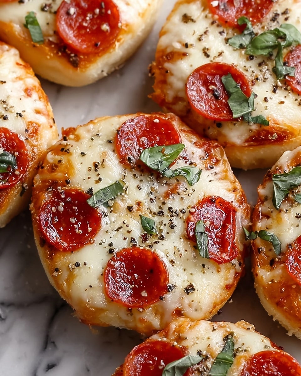 Quick & Easy Pizza Bagel Bites Recipe - Recipe Image