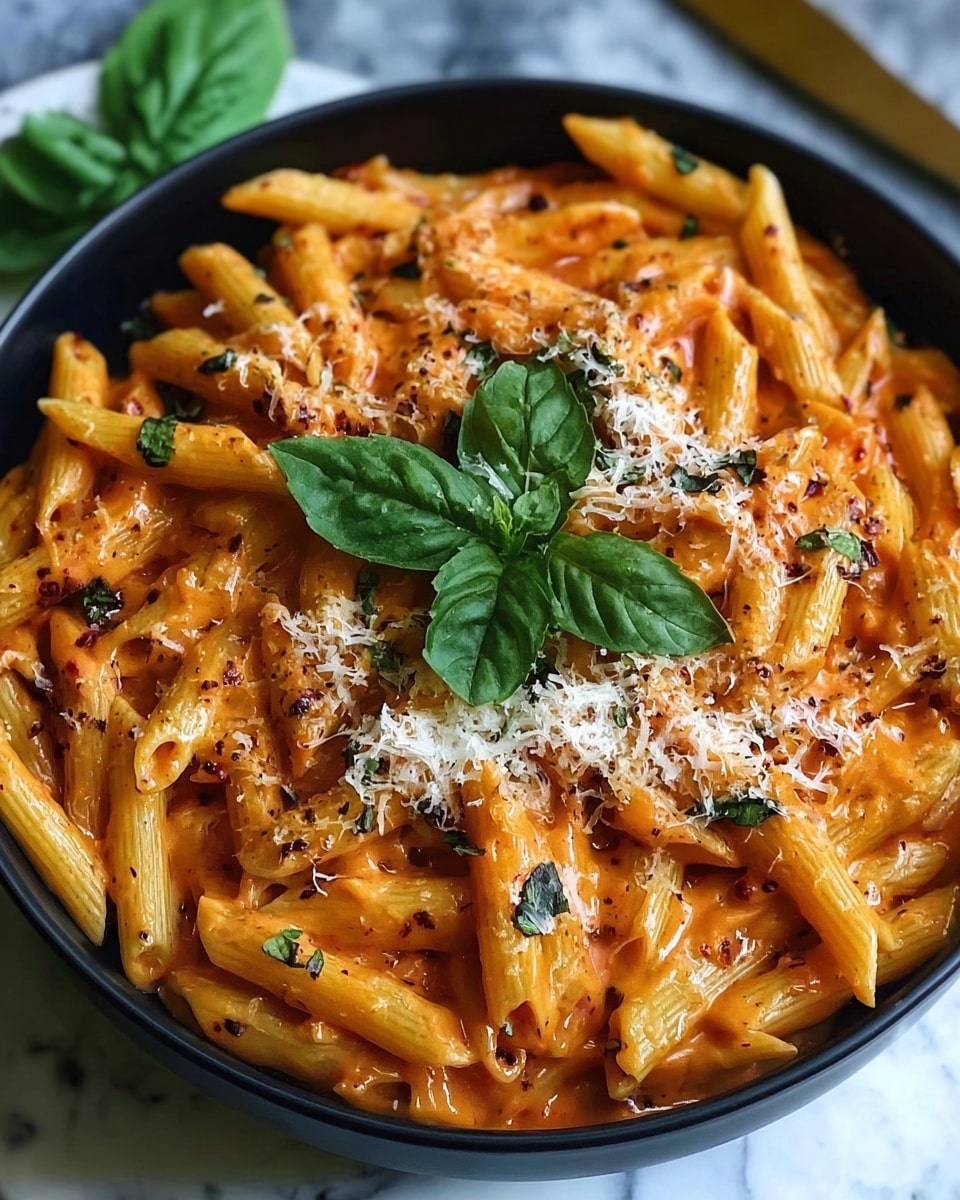 Creamy Tomato Garlic Pasta Recipe - Recipe Image