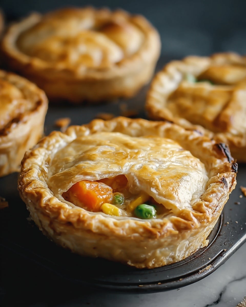 Muffin Tin Chicken Pot Pies Recipe - Recipe Image