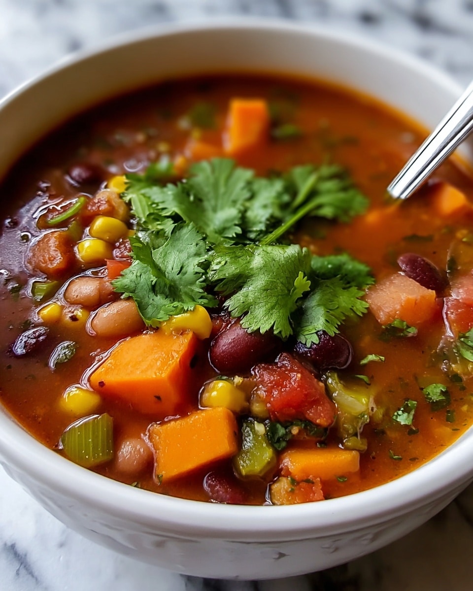 Black-Eyed Pea Sweet Potato Chili Recipe - Recipe Image