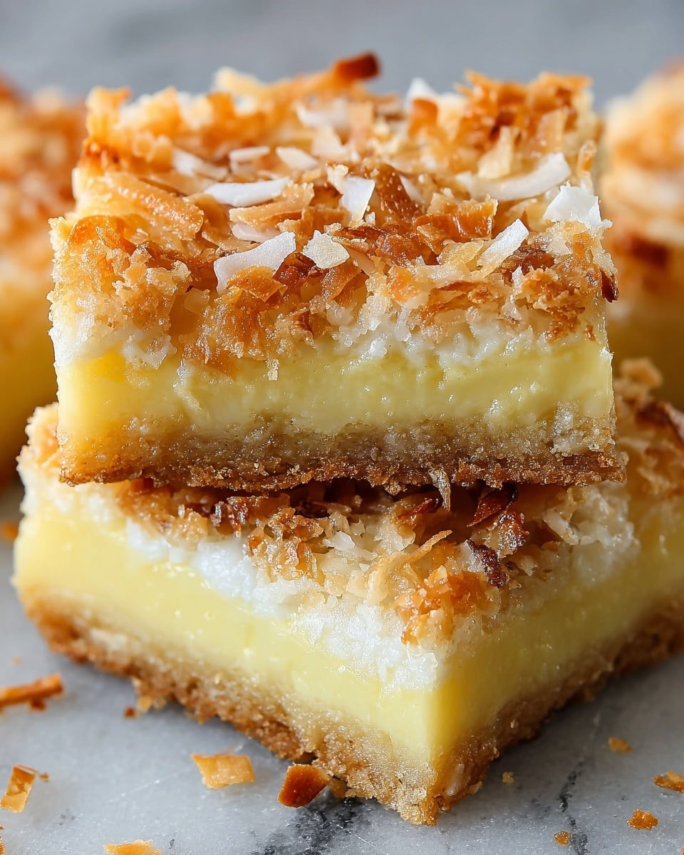Buttery Coconut Bars Recipe - Recipe Image