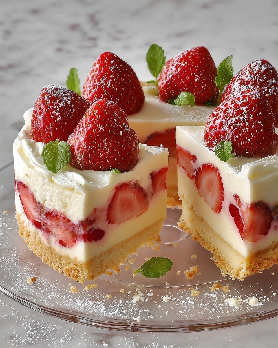 Cheesecake Deviled Strawberries Recipe - Recipe Image