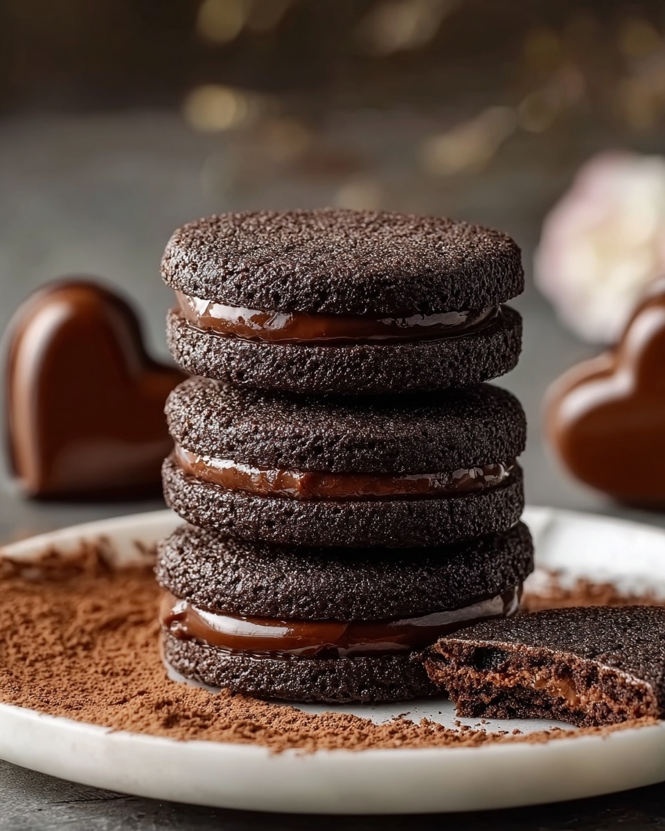 Chocolate Ganache Sandwich Cookies Recipe - Recipe Image