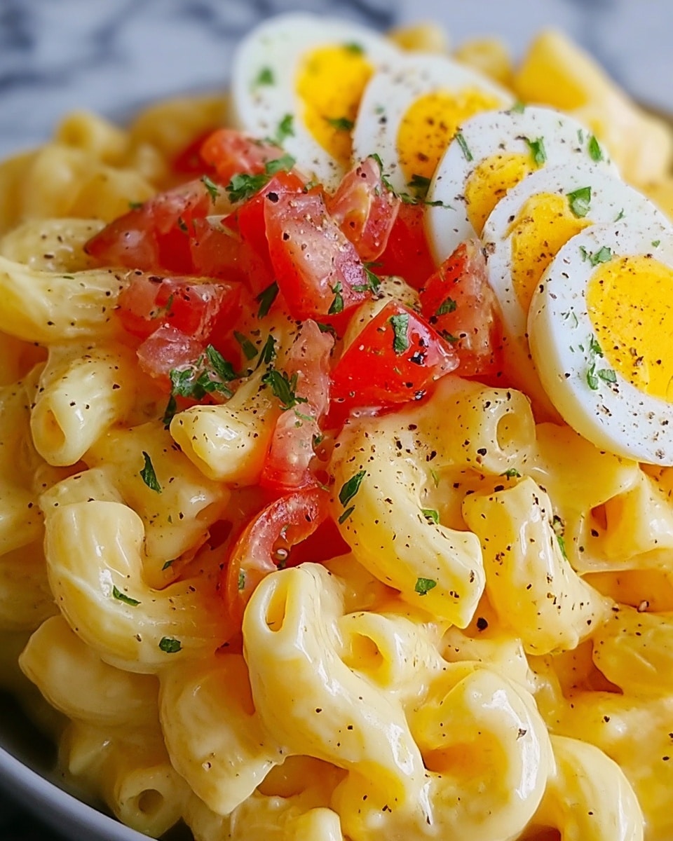 Deviled Egg Pasta Salad Recipe - Recipe Image