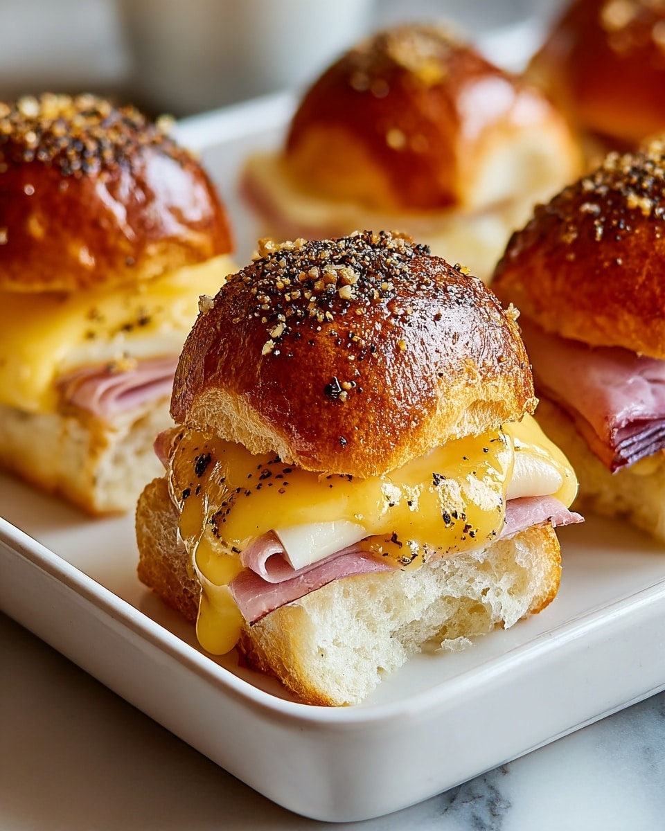 Leftover Ham and Cheese Sliders Recipe - Recipe Image