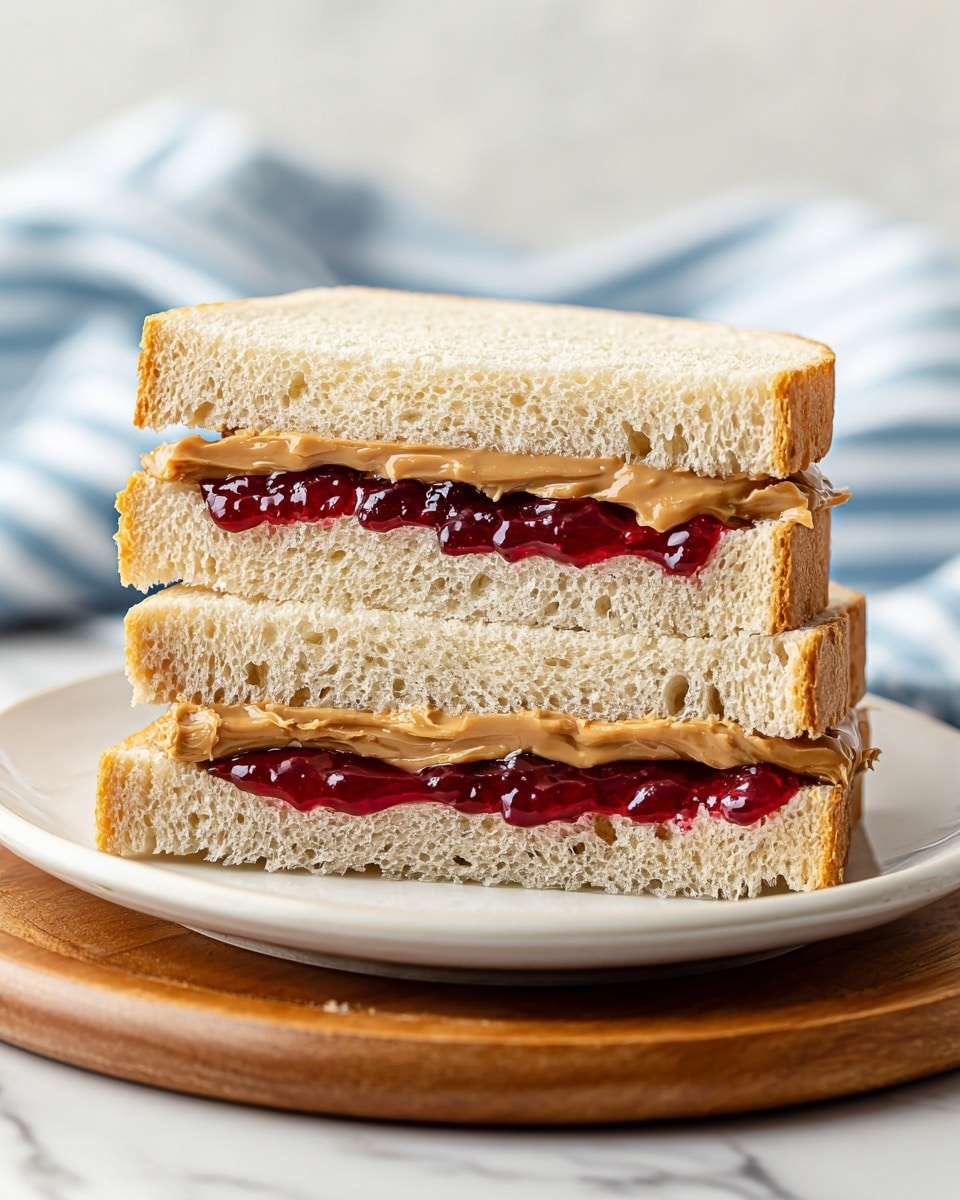 Classic Peanut Butter and Jelly Sandwich Recipe - Recipe Image
