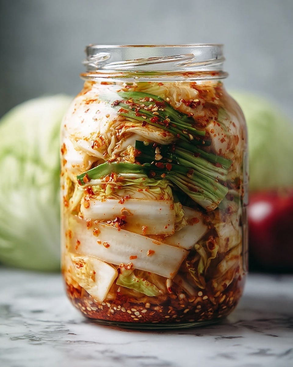 Easy Vegan Kimchi Recipe - Recipe Image