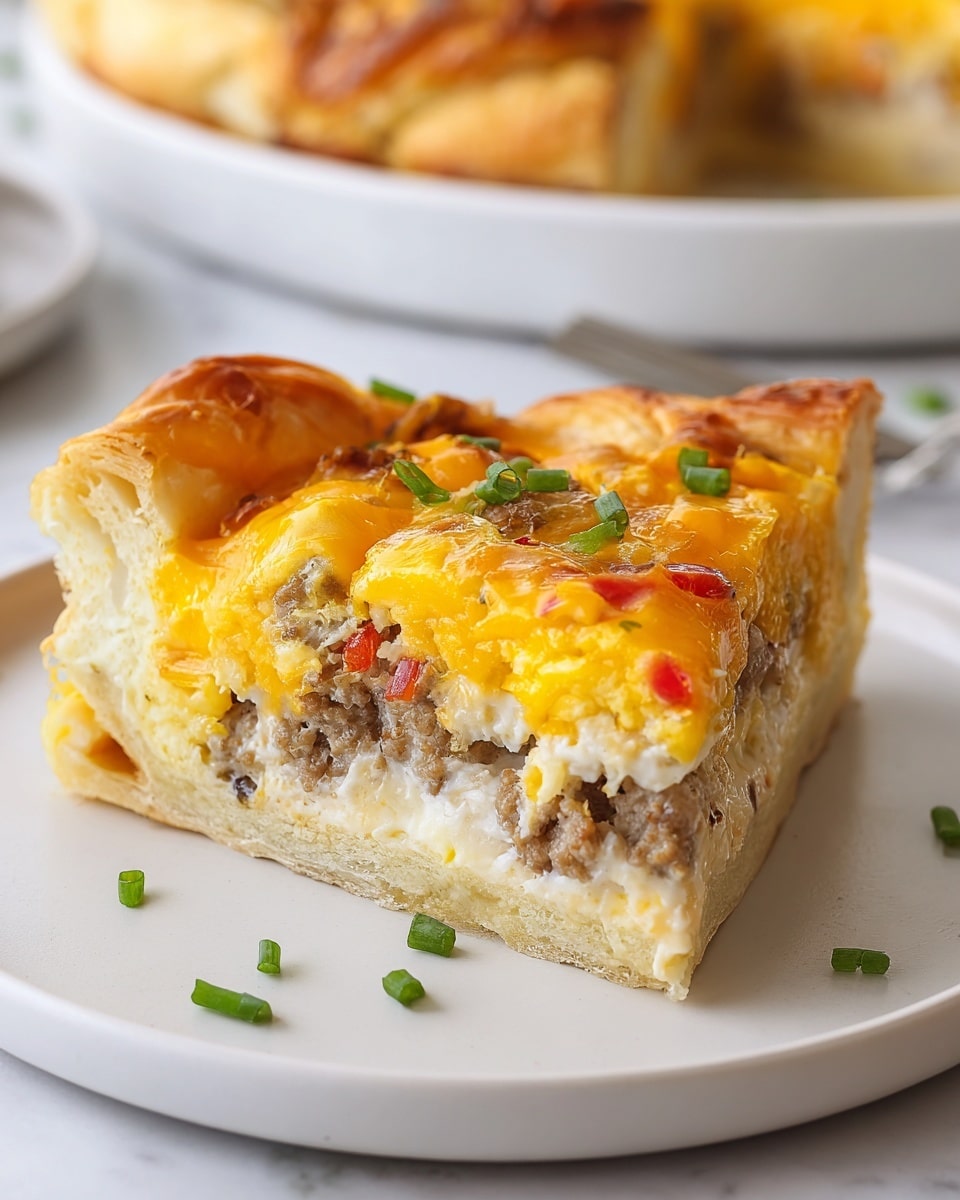 Crescent Roll Breakfast Casserole Recipe - Recipe Image