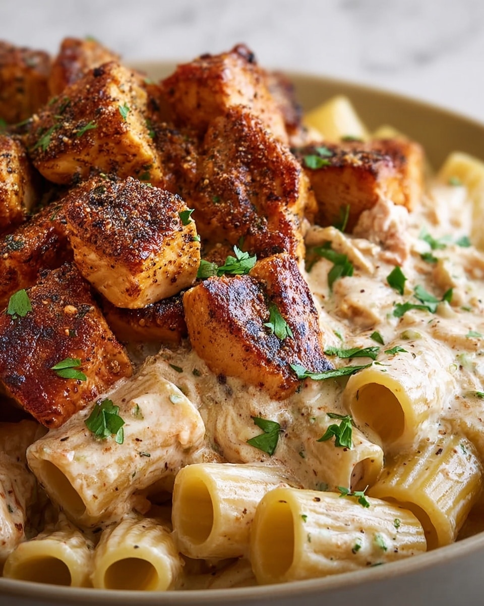 Creamy Cajun Salmon Rigatoni Recipe - Recipe Image
