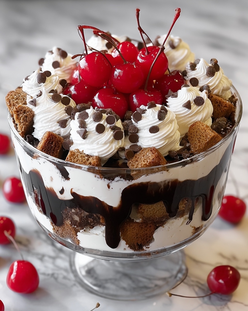 Cherry Chocolate Chip Trifle Recipe - Recipe Image