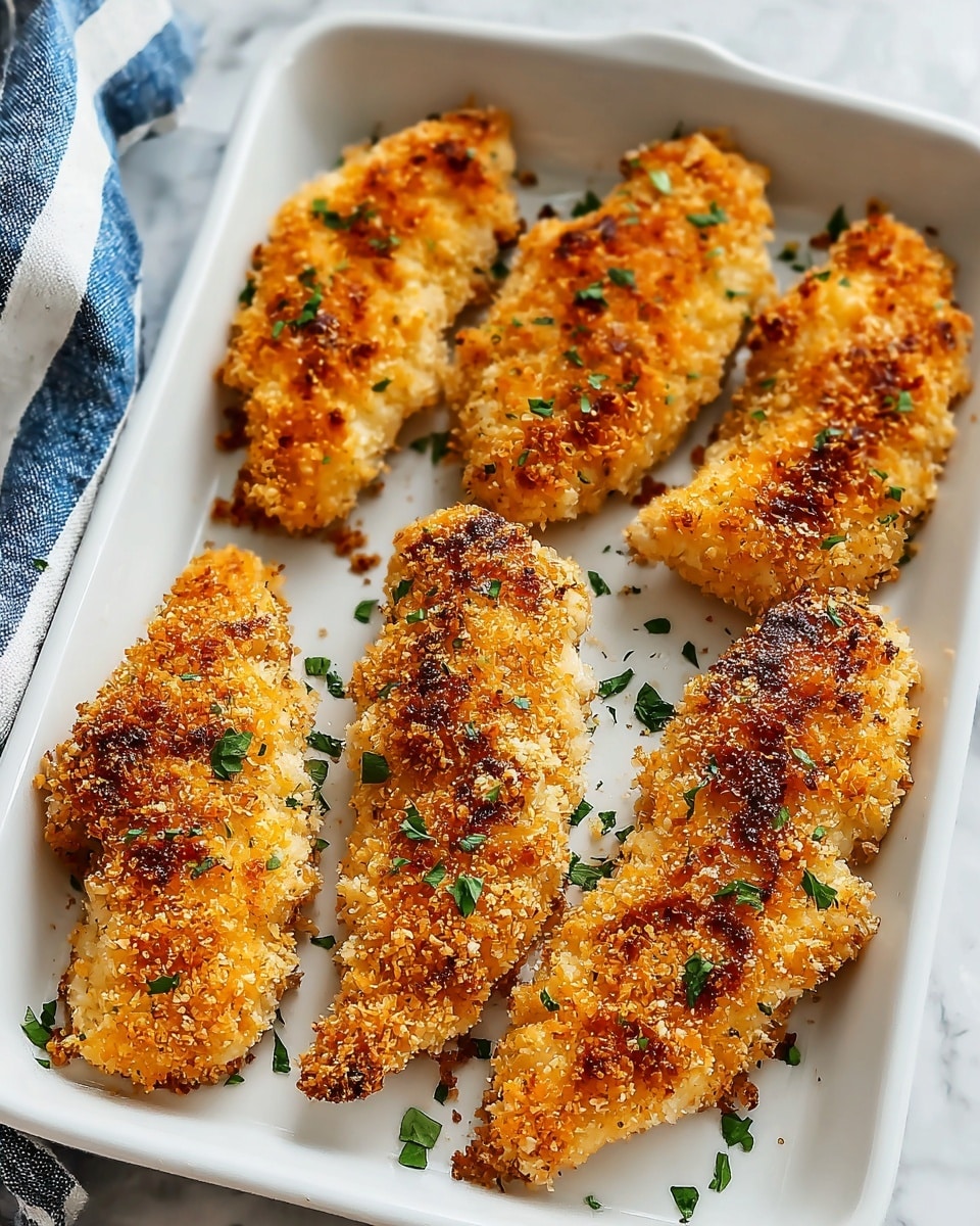 Crispy Parmesan Ranch Chicken Tenders Recipe - Recipe Image