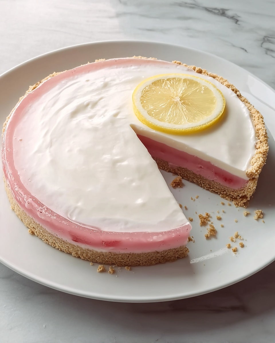 No Bake Strawberry Lemonade Pie Recipe - Recipe Image