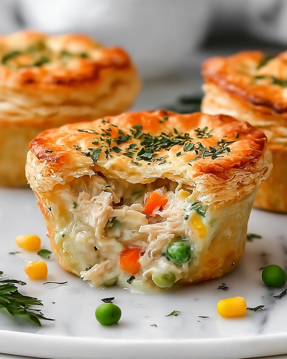Mini Chicken Pot Pie Muffins Recipe - Recipe Image