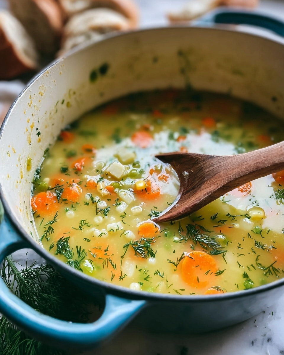 Polish Dill Soup Delight Recipe - Recipe Image