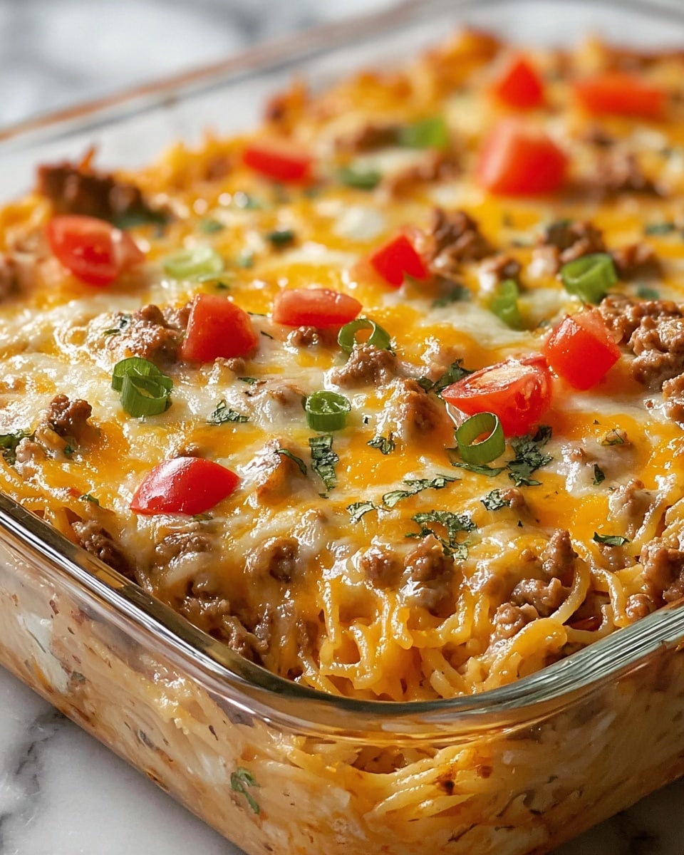 Taco Spaghetti Casserole Recipe - Recipe Image