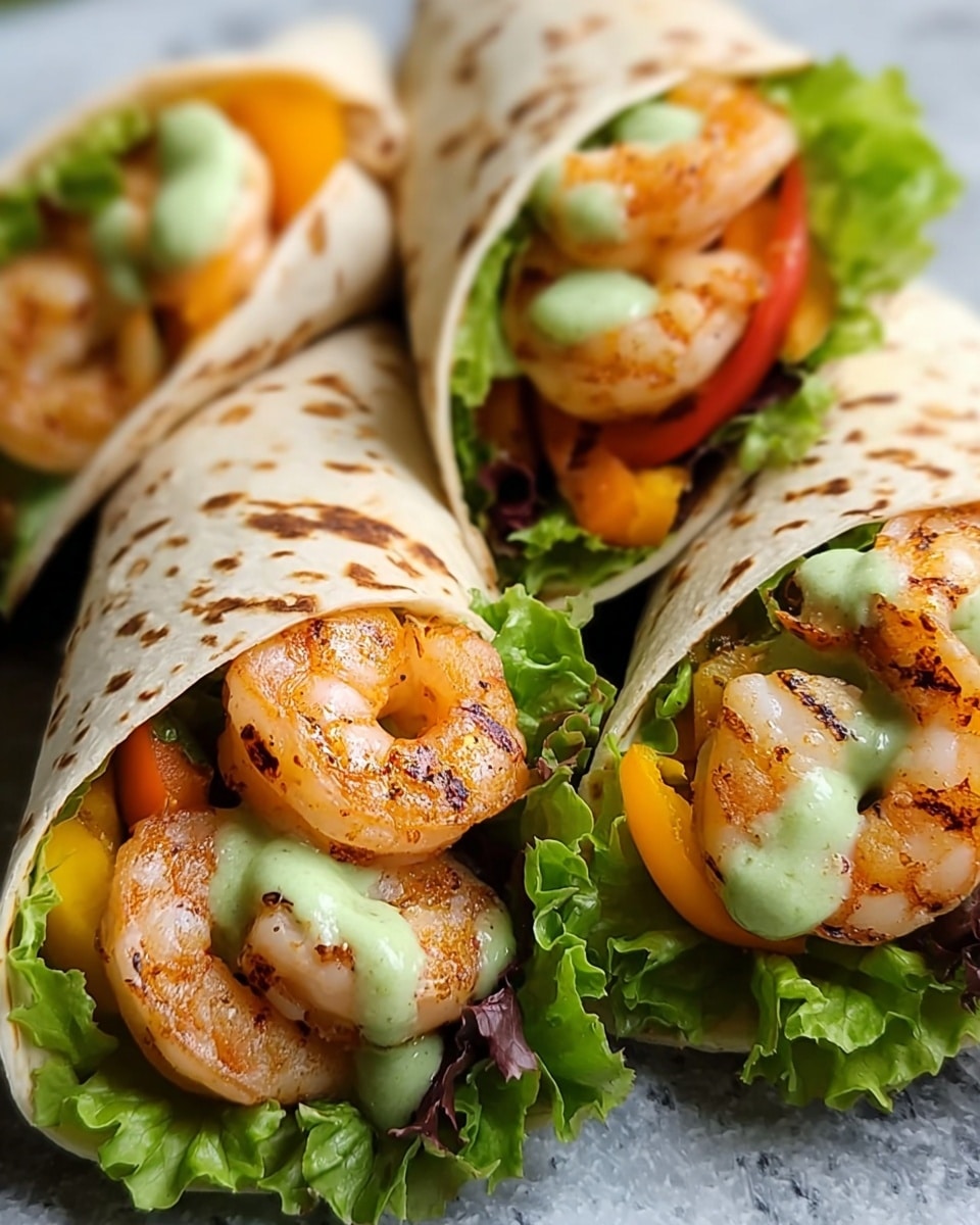 Caesar Shrimp Wraps Recipe - Recipe Image