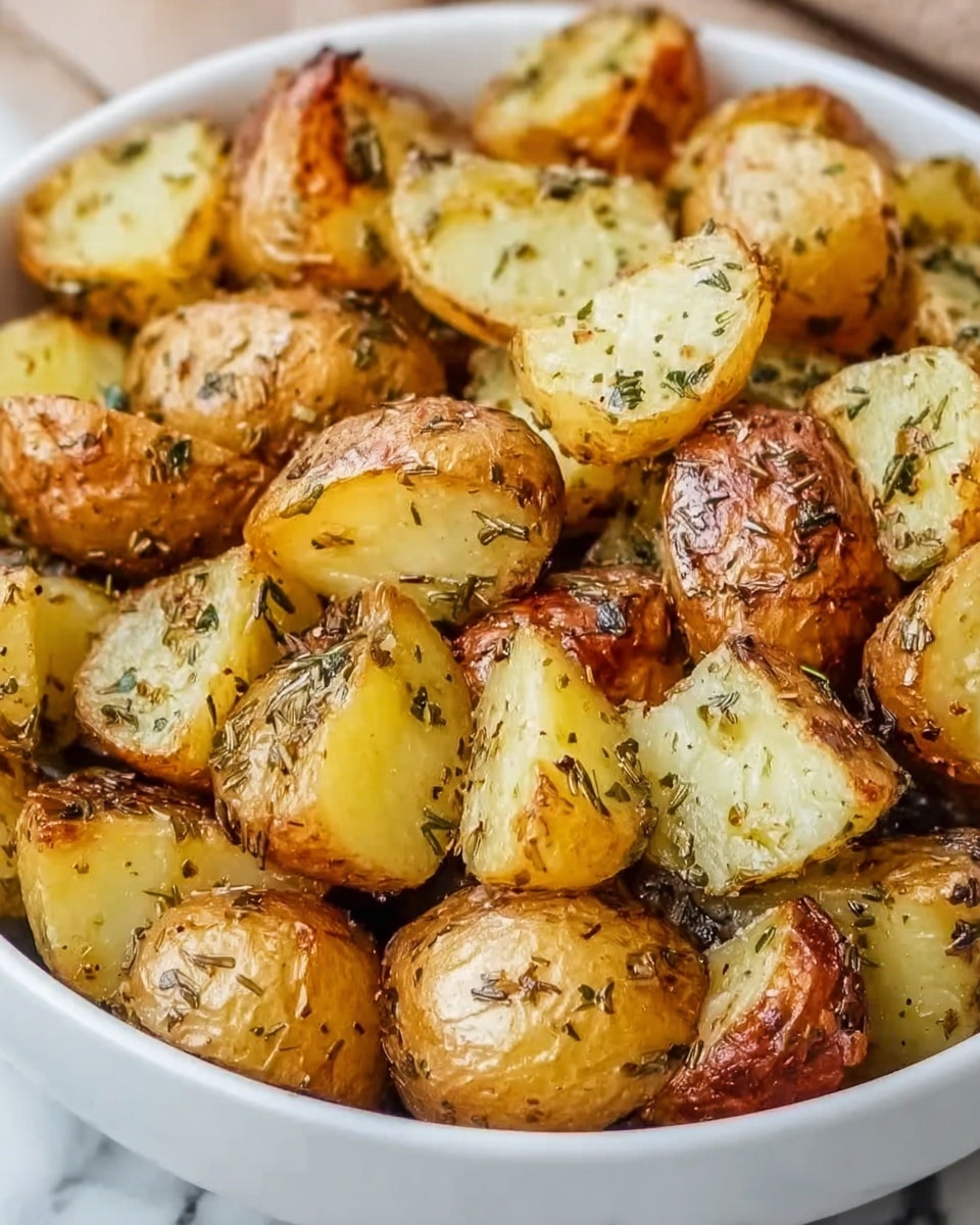 Garlic and Herb Roasted Potatoes Recipe - Recipe Image