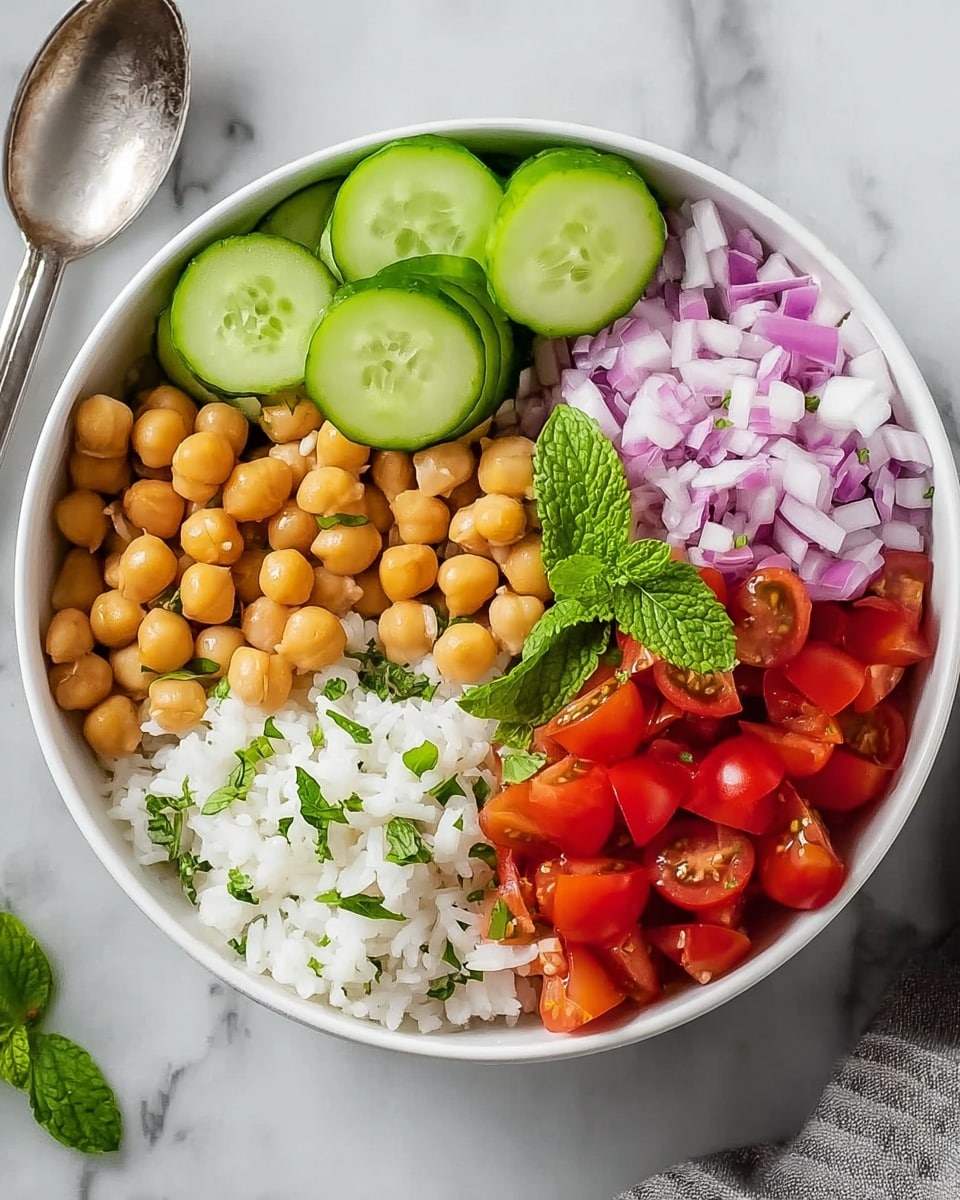 Mediterranean Chickpea Bowls with Tahini Sauce Recipe - Recipe Image